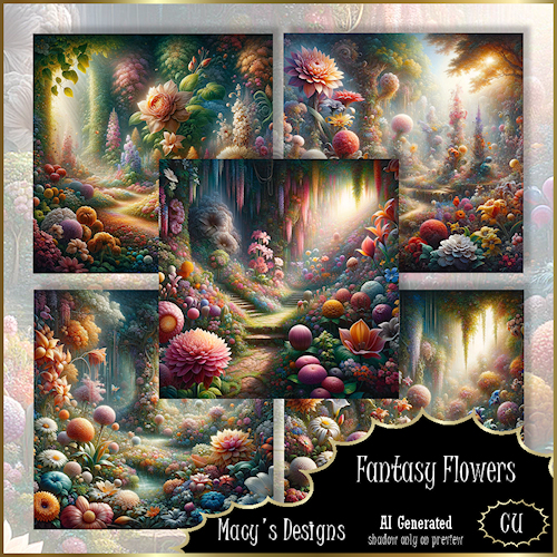 AI - Fantasy Flowers BG - Click Image to Close